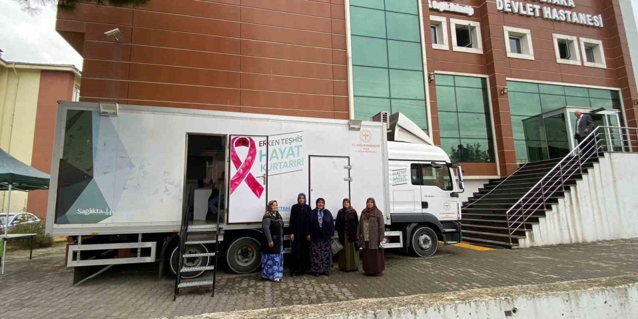 Mobil kanser tırı Gölyaka’da tarama yaptı