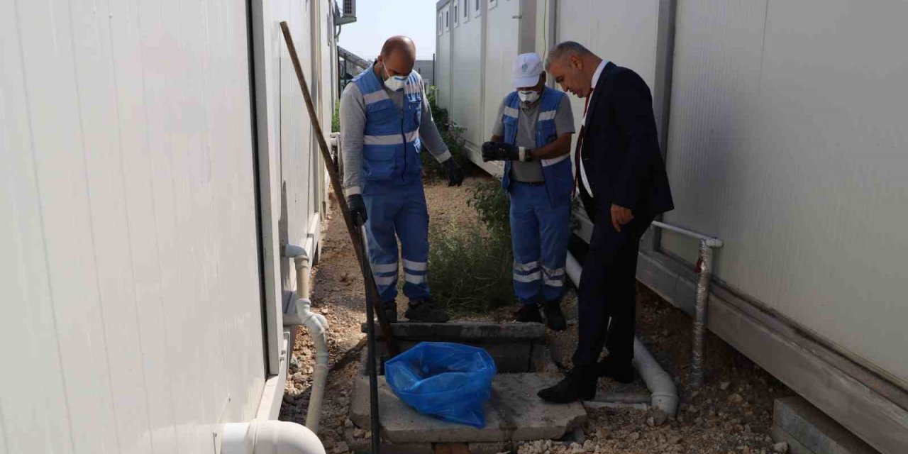 Diyarbakır’da konteyner kentte kış öncesi altyapı hazırlıkları yapılıyor