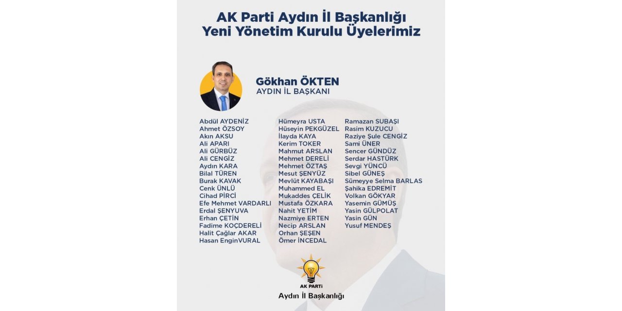 AK Parti Aydın’da yönetim kurulu üyeleri belli oldu