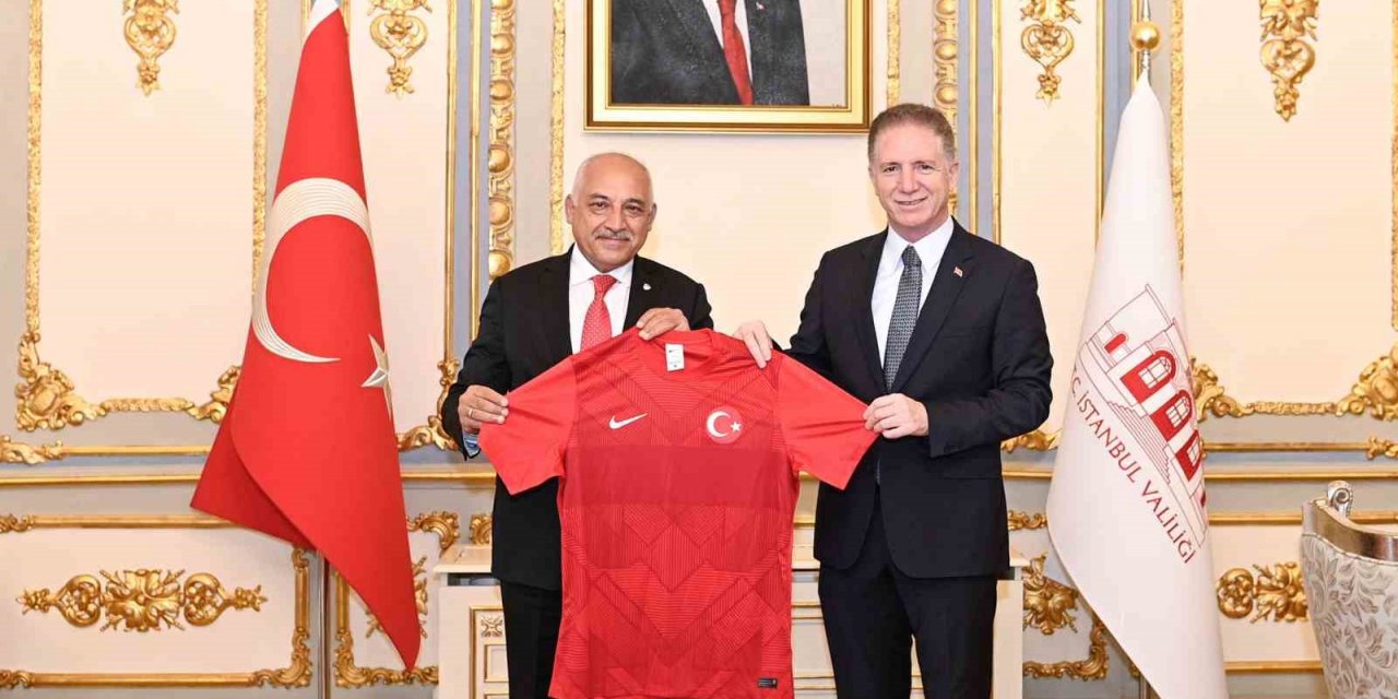 TFF Başkanı Mehmet Büyükekşi, İstanbul Valisi Davut Gül’ü ziyaret etti