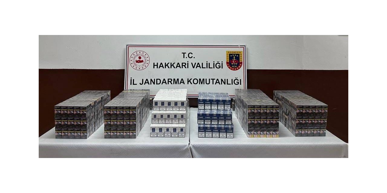 Hakkari’de 2 bin 640 paket sigara ele geçirildi