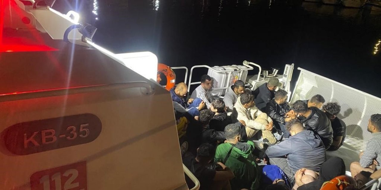 Bodrum’da 26 düzensiz göçmen kurtarıldı, 25’i yakalandı