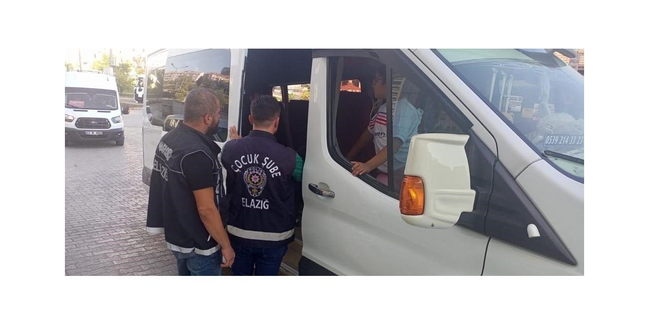 Elazığ’da okul önlerinde denetim