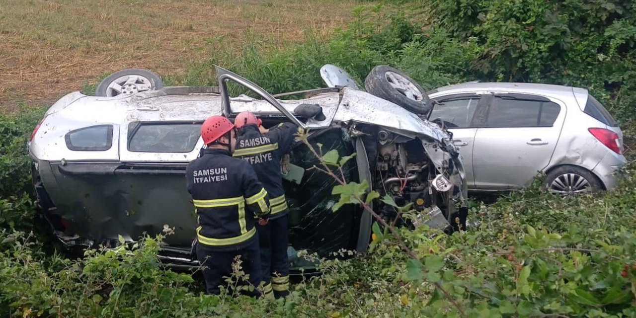 Samsun’da zincirleme trafik kazası: 5 yaralı