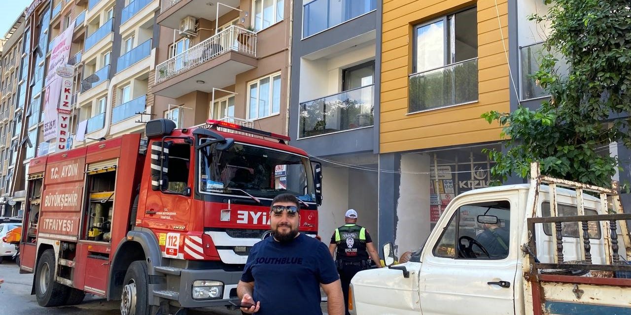 İnşaattaki yangın panikletti