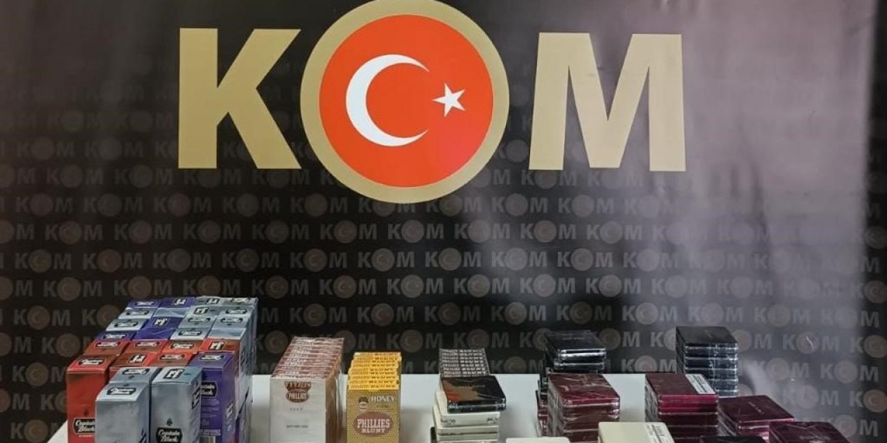 Kilis’te 560 paket sigara ve 3 bin 626 adet puro yakalandı