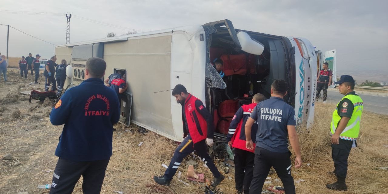 Amasya’da otobüs kazası: Çok sayıda yaralı var