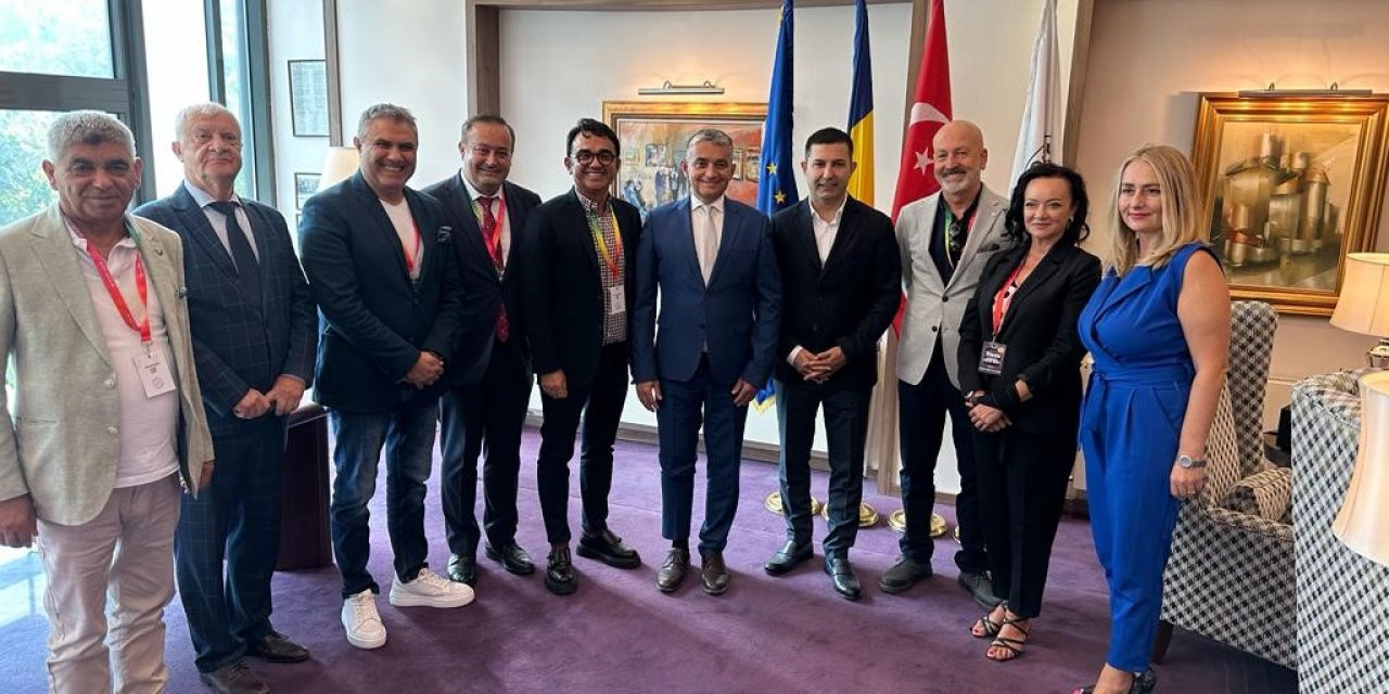 Başkan Günel’e, kardeş şehir Sinaia’da sıcak karşılama