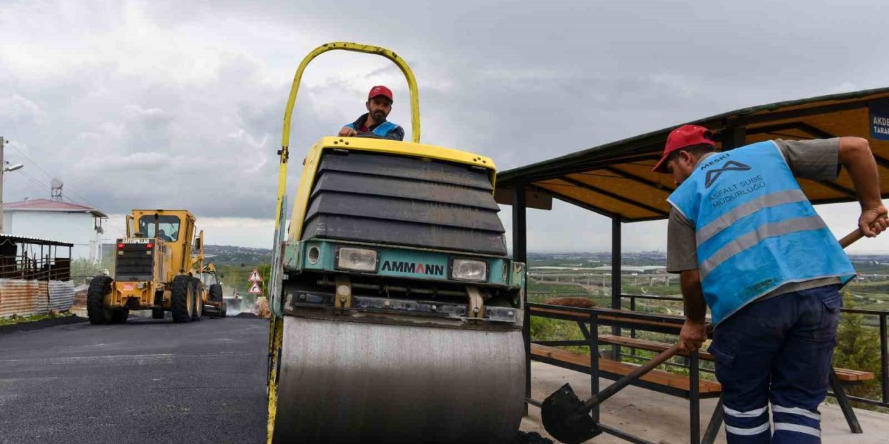MESKİ, sıcak asfalt kaplama çalışmalarına devam ediyor