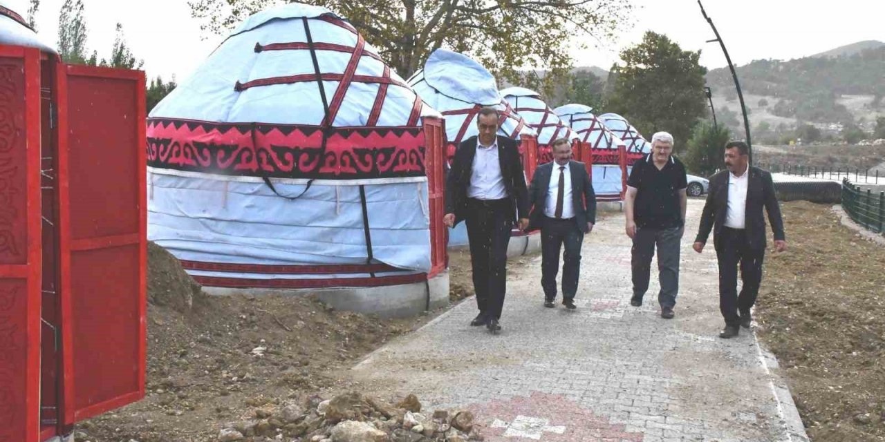 Belediye Başkanı Doğan, Türk otağı ve mesire alanında incelemelerde bulundu