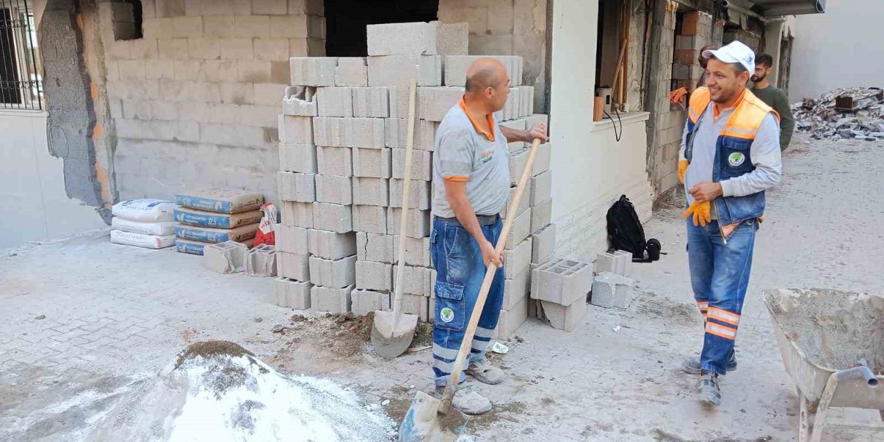 Ankara’da doğalgaz patlaması sonucu hasar gören ev ve dükkanların onarımına başlandı