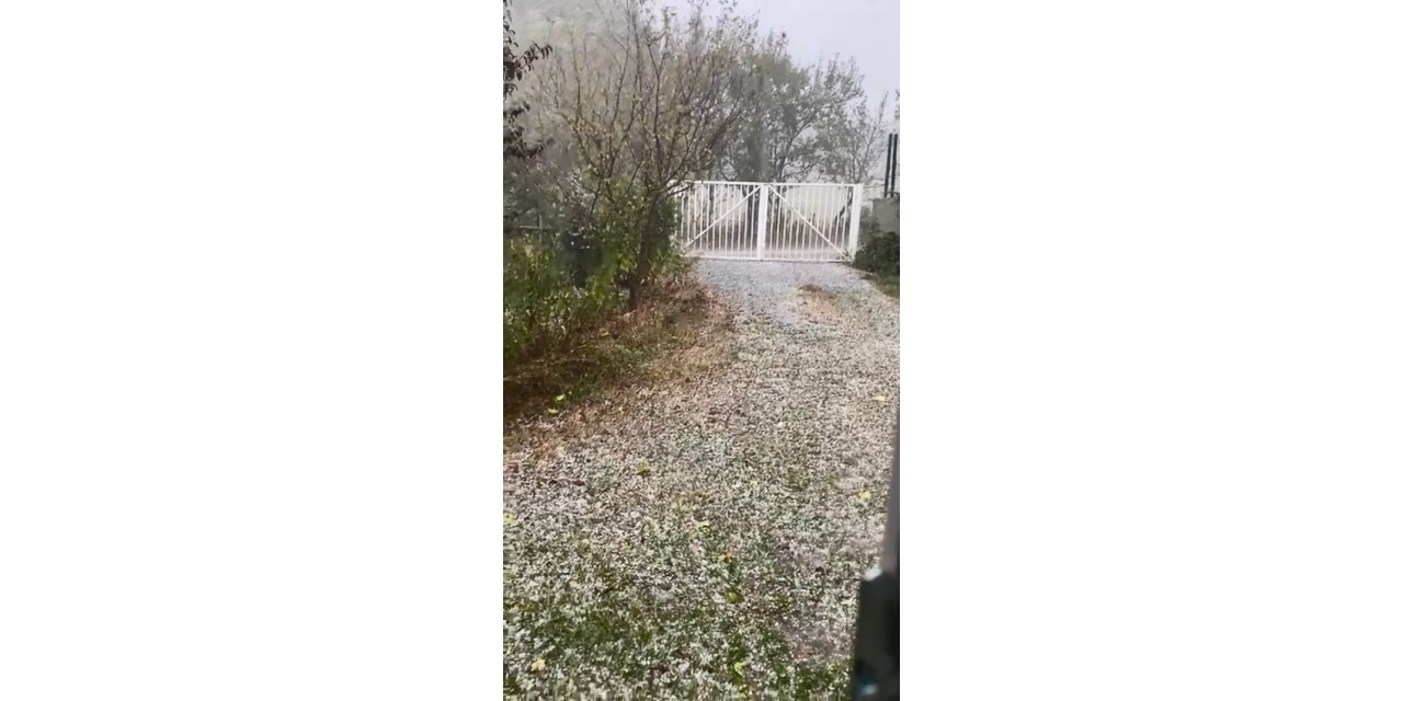 Kastamonu’da dolu yağışı etkili oldu