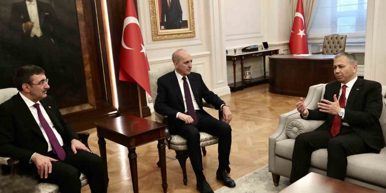 TBMM Başkanı Kurtulmuş, İçişleri Bakanı Yerlikaya’yı ziyaret etti