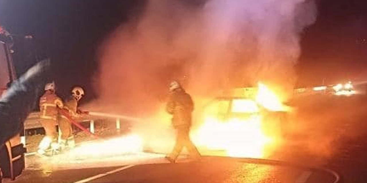 Kamyonet ile çarpışan LPG'li otomobil alev topuna döndü! Zeyit Baş öldü, 2 yaralı