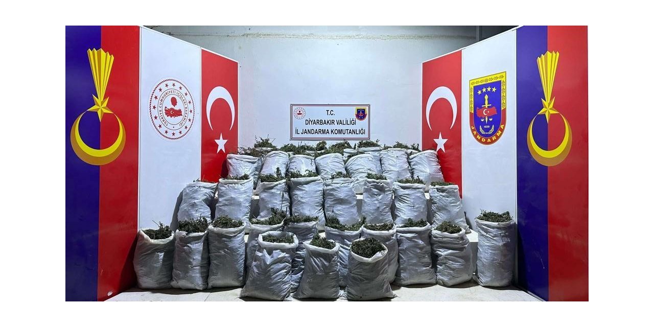 Diyarbakır’da 10 bin kök kenevir ve 202 kilo esrar ele geçirildi