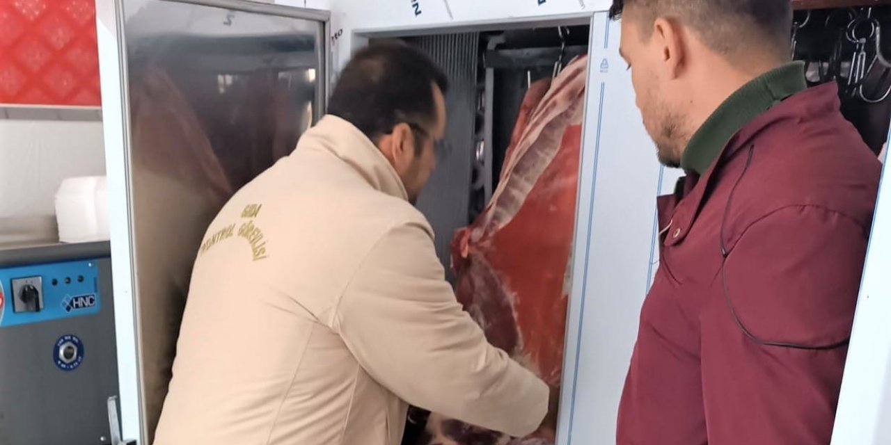 Sultandağı’nda kasap esnafına yönelik denetim