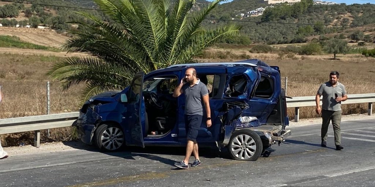 Milas Kemikler mevkiinde zincirleme trafik kazası