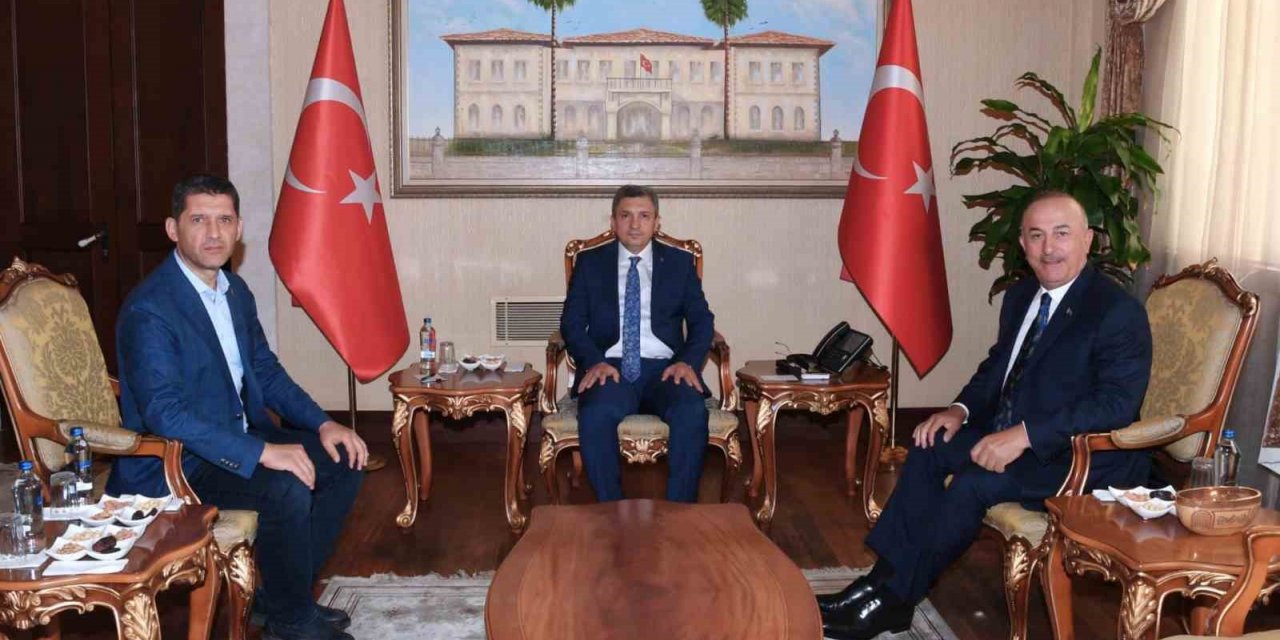 Vali Şahin, Çavuşoğlu’nu ağırladı