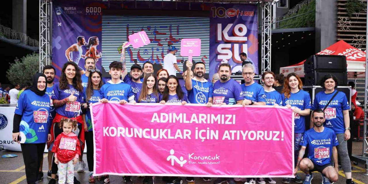 Uludağ Elektrik Koşu Takımı ‘Hayalim Okul’ projesi için koştu