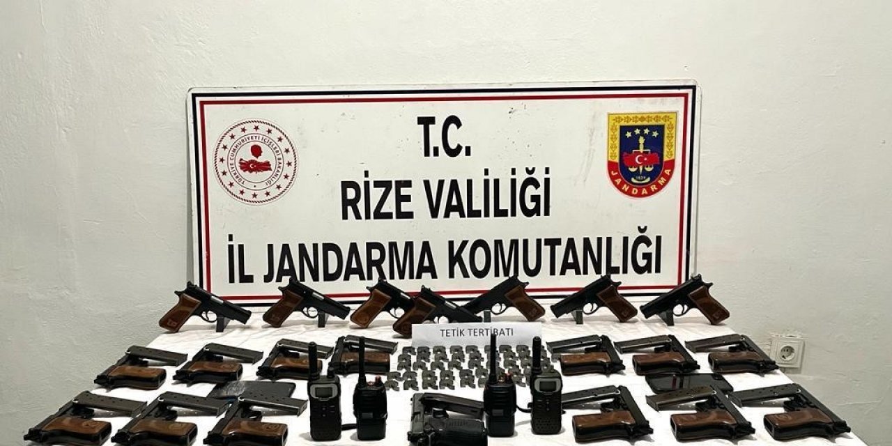 Rize’de silah kaçakçılı operasyonu: 2 gözaltı