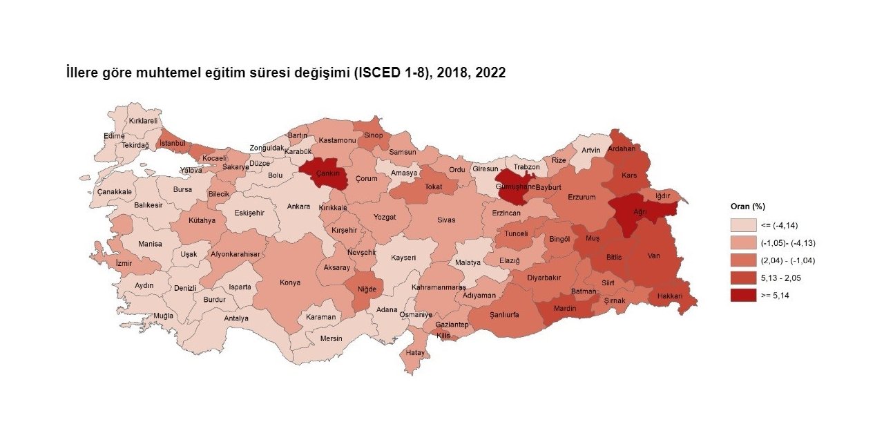 TÜİK’e göre Karabük  2022 yılında muhtemel eğitim süresinin en yüksek olduğu ikinci il arasında