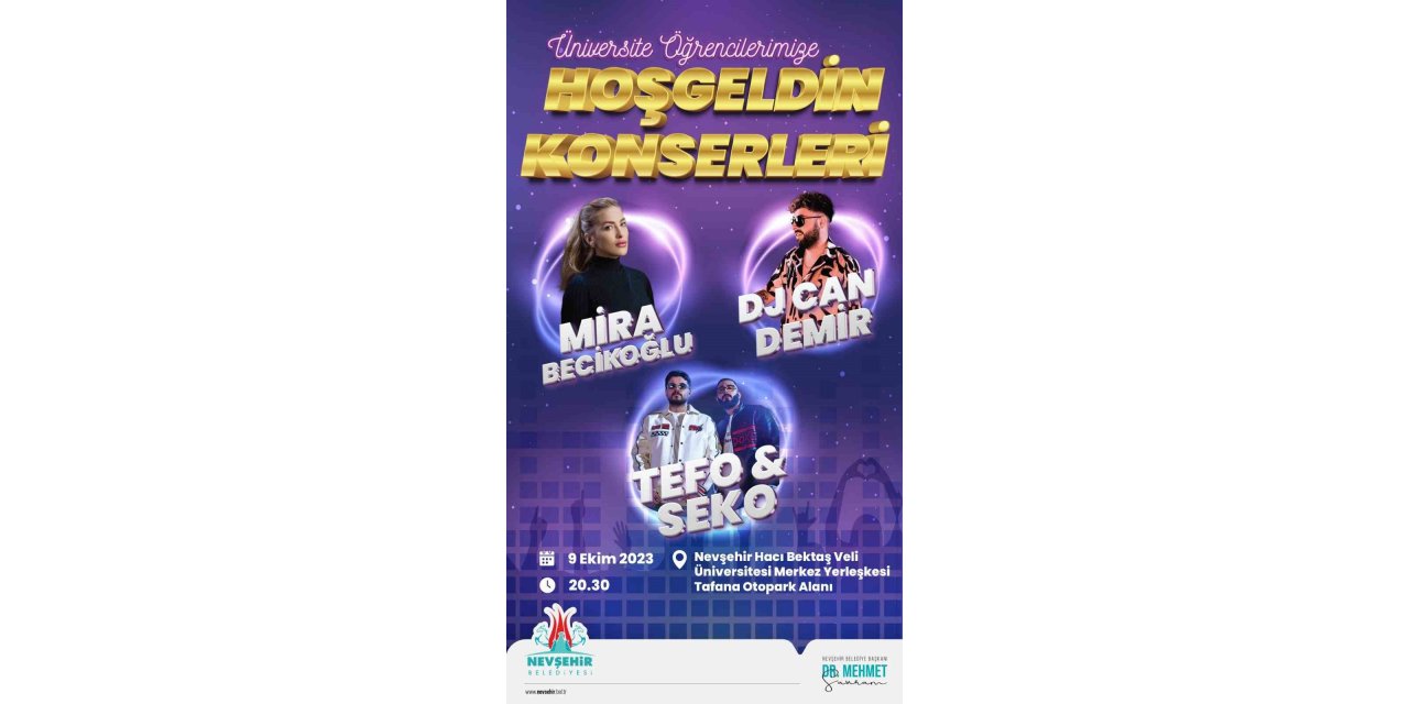 Üniversite öğrencilerine "hoş geldin" konseri