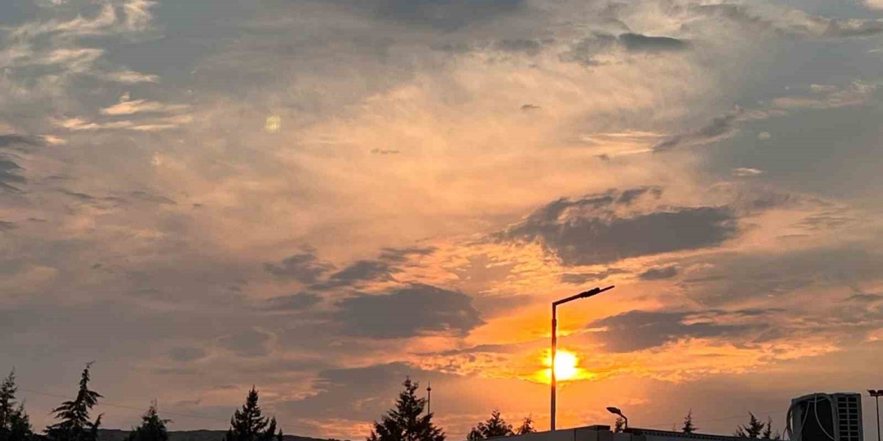 Konteyner kentte güneşin batışı böyle görüldü