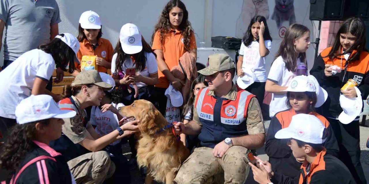 Diyarbakır’da öğrenciler hayvan bakımevini gezdi