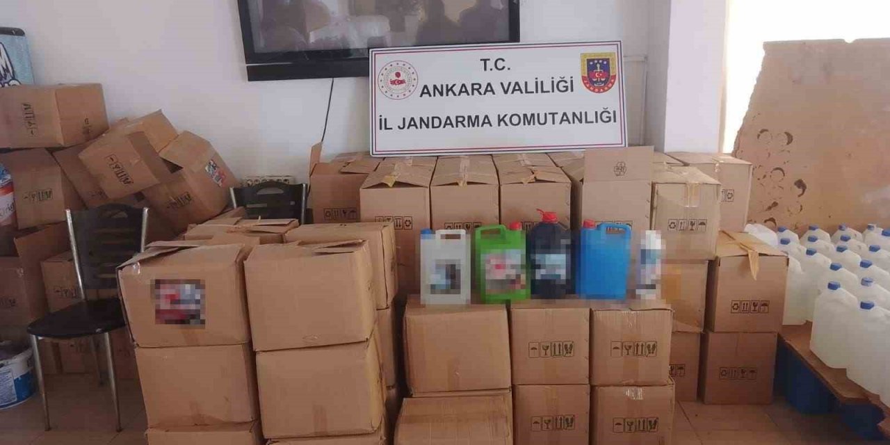 Ankara’da 38 ton paketlenmiş sahte deterjan yakalandı! 3 gözaltı