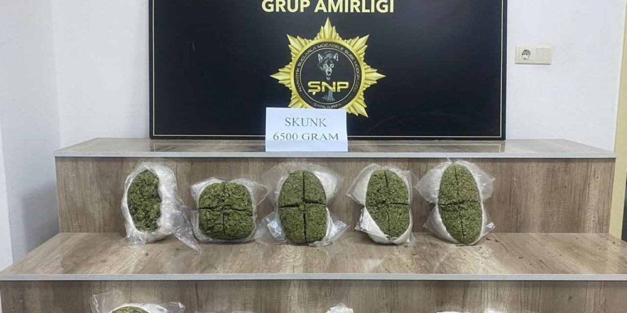 Siverek’te 6 kilo 500 gram uyuşturucu ele geçirildi