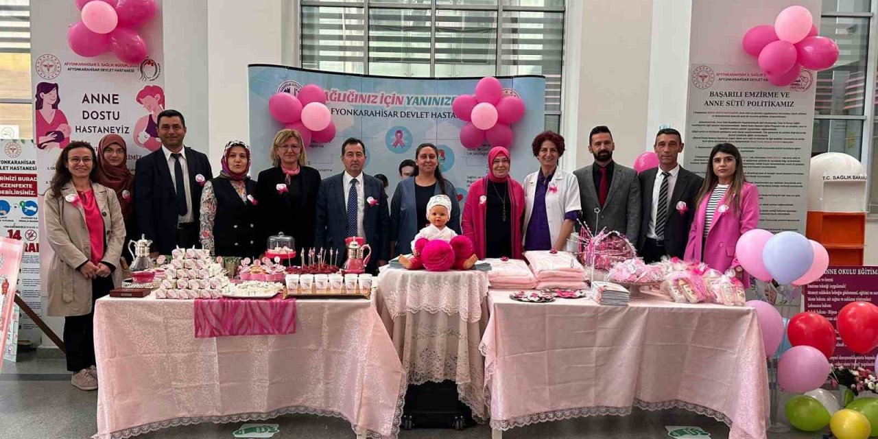 Afyonkarahisar Devlet Hastanesinde ‘Emzirme Haftası’ farklı bir etkinlikle kutlandı