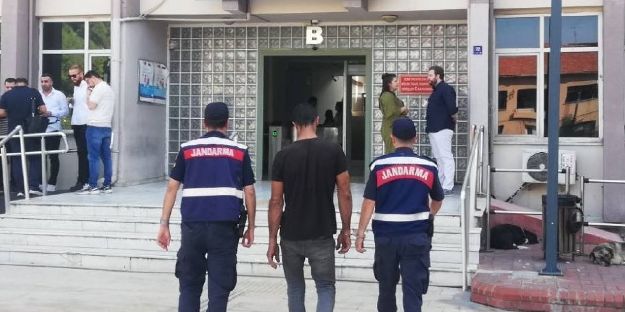 İş makinesinden akaryakıt çaldı, yakalandı