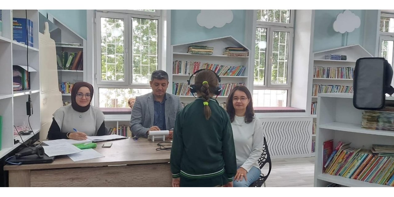 Karapınar’da ilkokul öğrencileri işitme testinden geçti