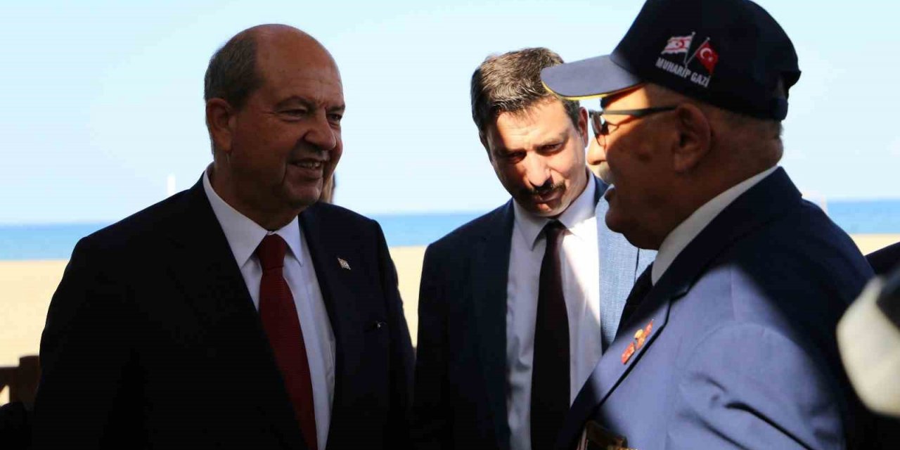 KKTC Cumhurbaşkanı Tatar Giresun’da Kıbrıs Gazileriyle yemekte bir araya geldi