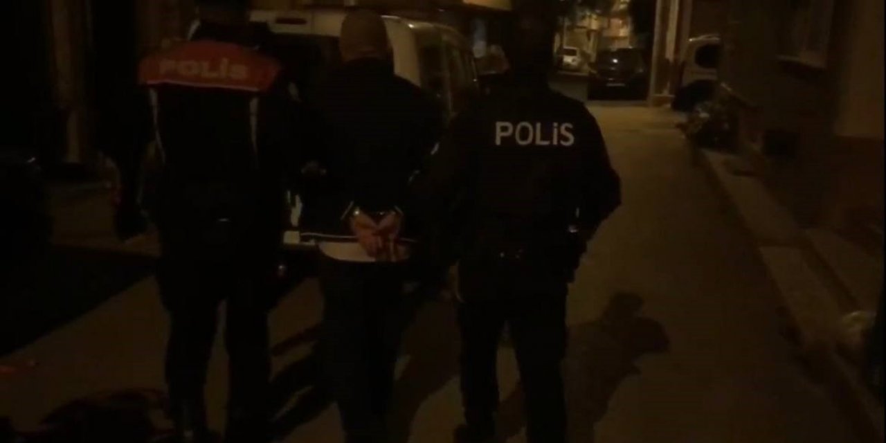 13 yıl hapis cezası bulunan hırsız yorganların arasından çıktı