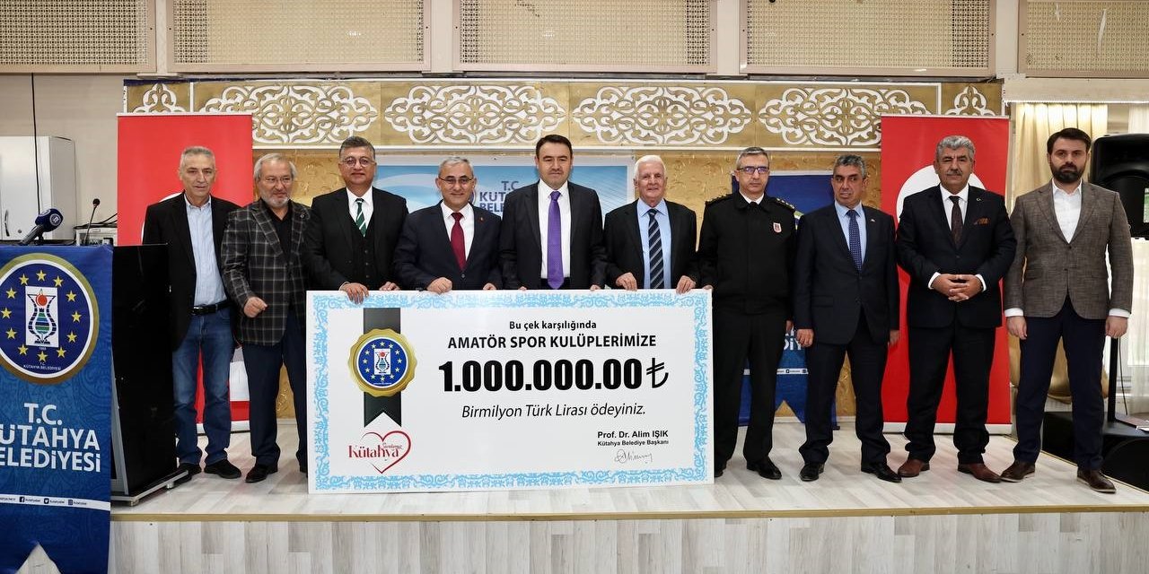 Kütahya Belediyesinden amatör spor kulüplerine 1 milyon TL’lik destek