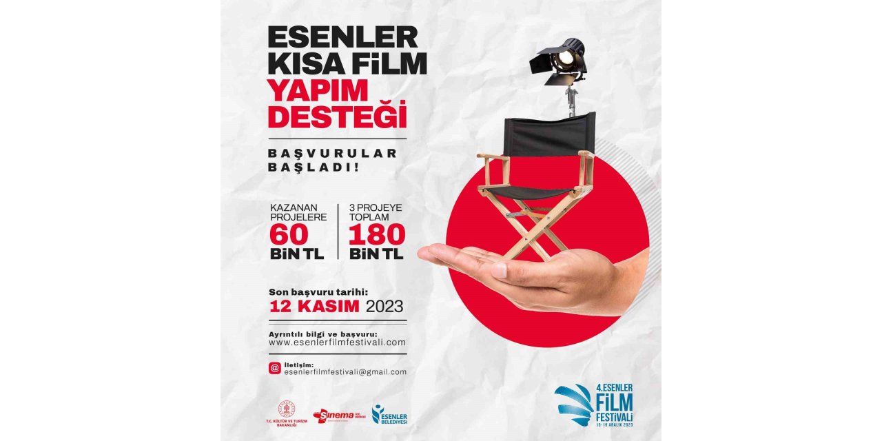 Esenler Kısa Film yapım desteği başvuruları başladı