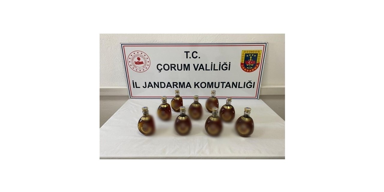 Çorum’da jandarmadan kaçak içki operasyonu