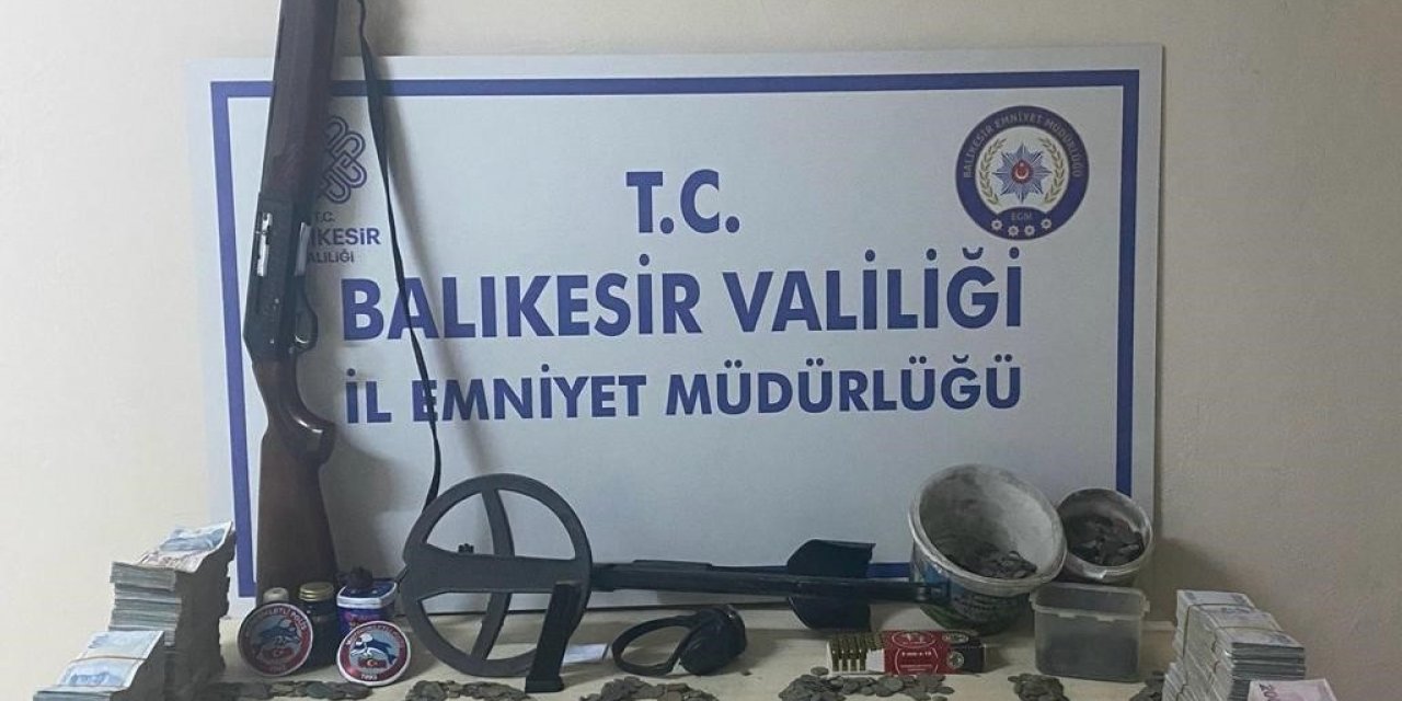 Erdek’te tarihi eser operasyonunda 3 kişi yakalandı