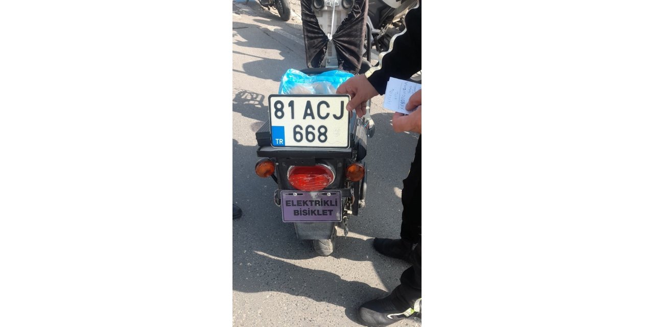 Uyanık sürücüyü polisin dikkati yakalattı