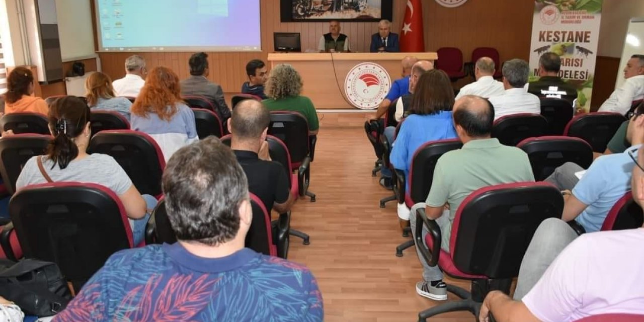 Aydın’da kestane gal arısı ve kestane dal kanseri ile mücadele toplantısı yapıldı