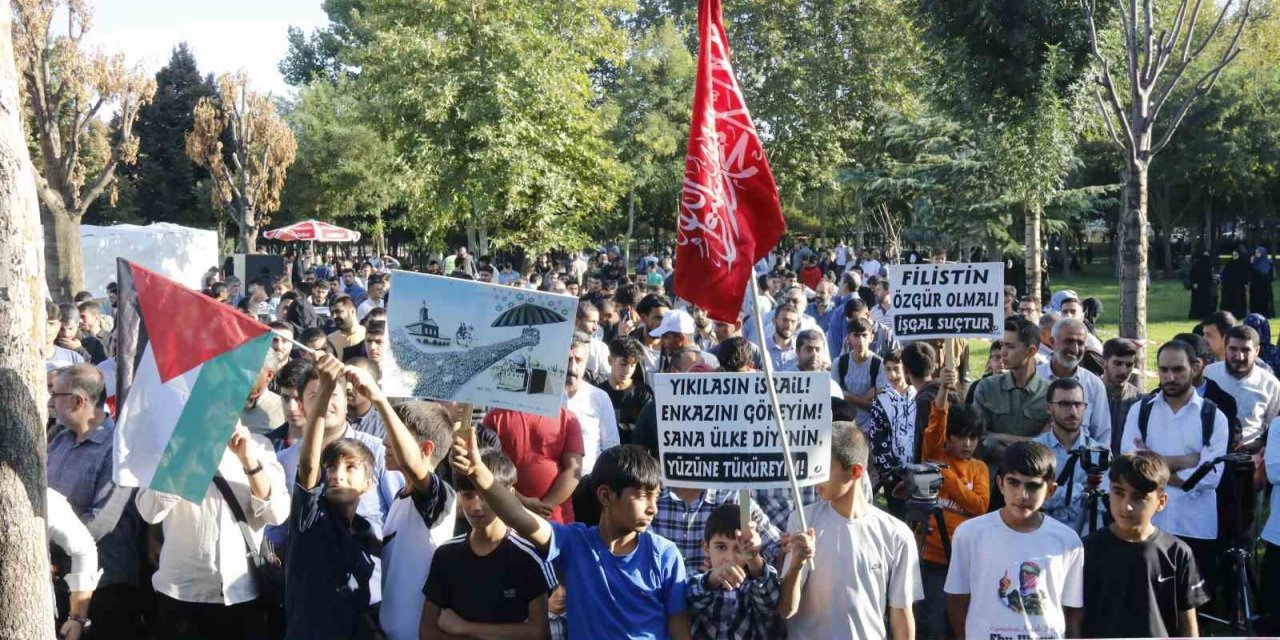 Diyarbakır’da Filistinlilere destek çağrısı