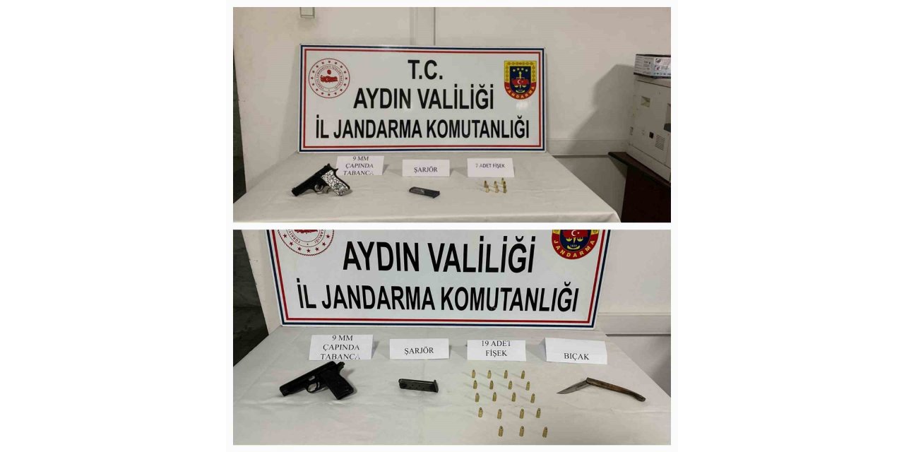 Karacasu’da kaçak silah operasyonu