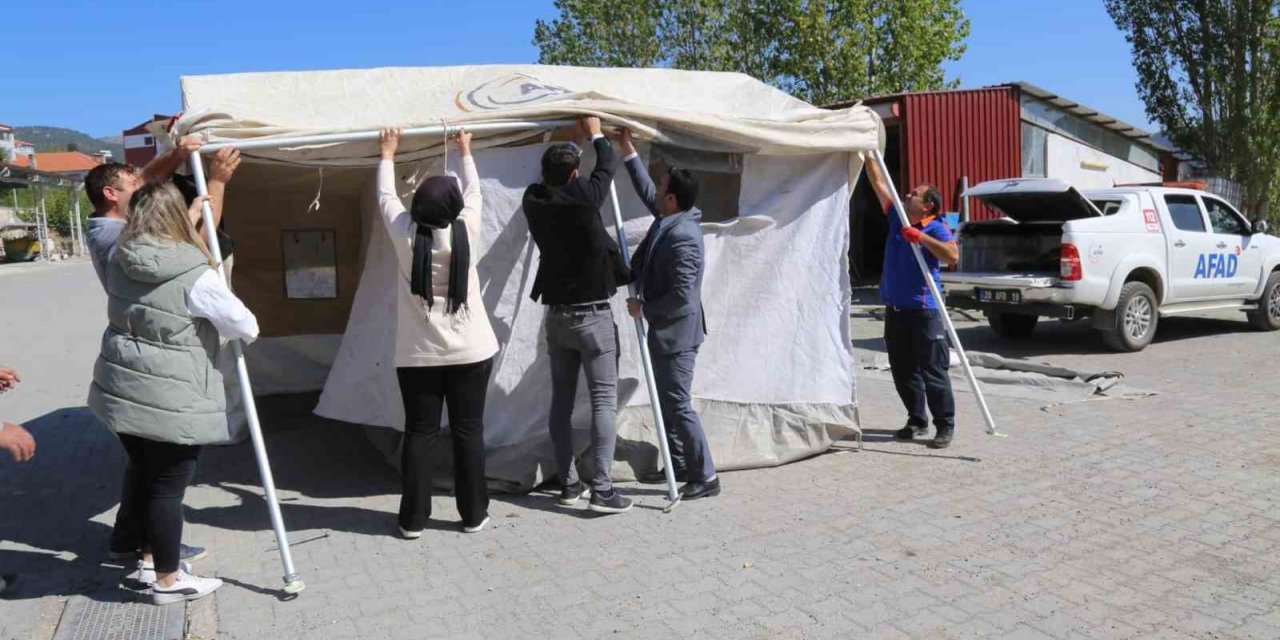 Çameli’nde ilkyarım ve afetlere hazırlık eğitimi verildi