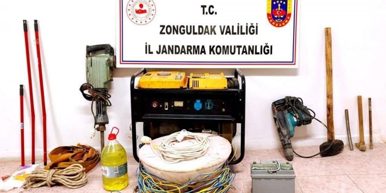 Zonguldak’ta kaçak kazı yapan 7 kişi yakalandı