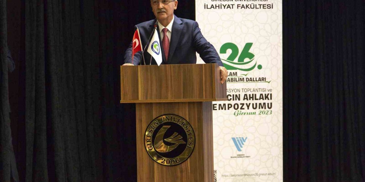 Giresun Üniversitesi Rektörü Prof. Dr. Can’dan inançta ahlak vurgusu: “Dindar denince ibadetler öne çıkarılıyor ama ahlak ıskalanıyor”