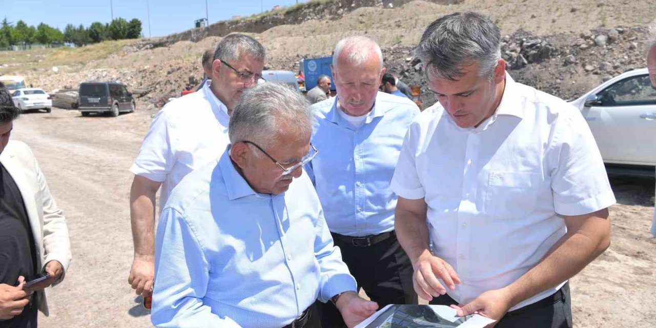 Başkan Büyükkılıç, yeni mezarlık yapım çalışmalarını inceledi