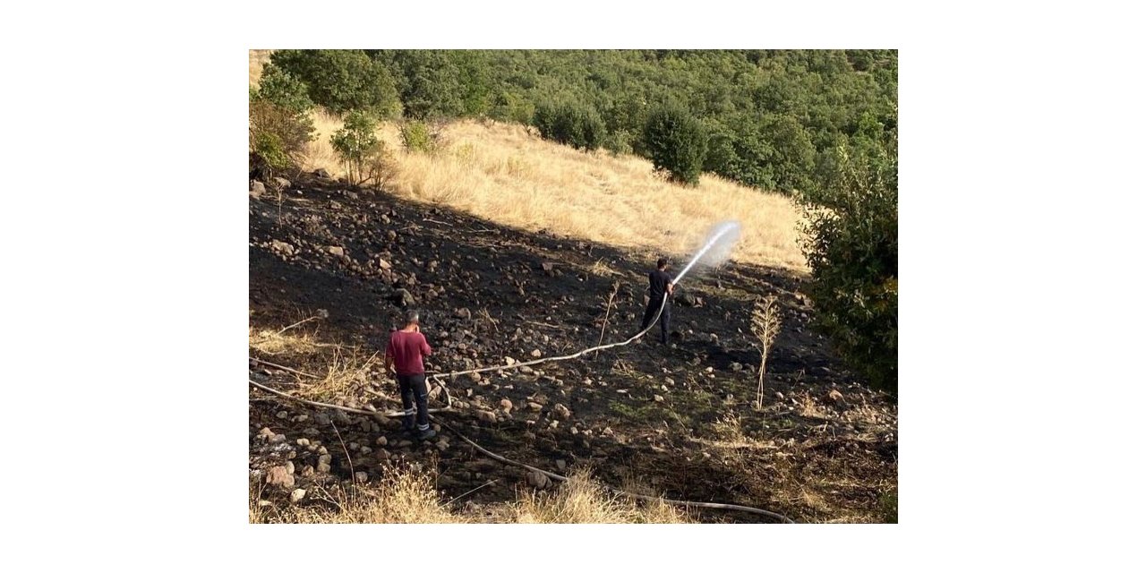 Yayladere’de otluk alanda çıkan yangın söndürüldü