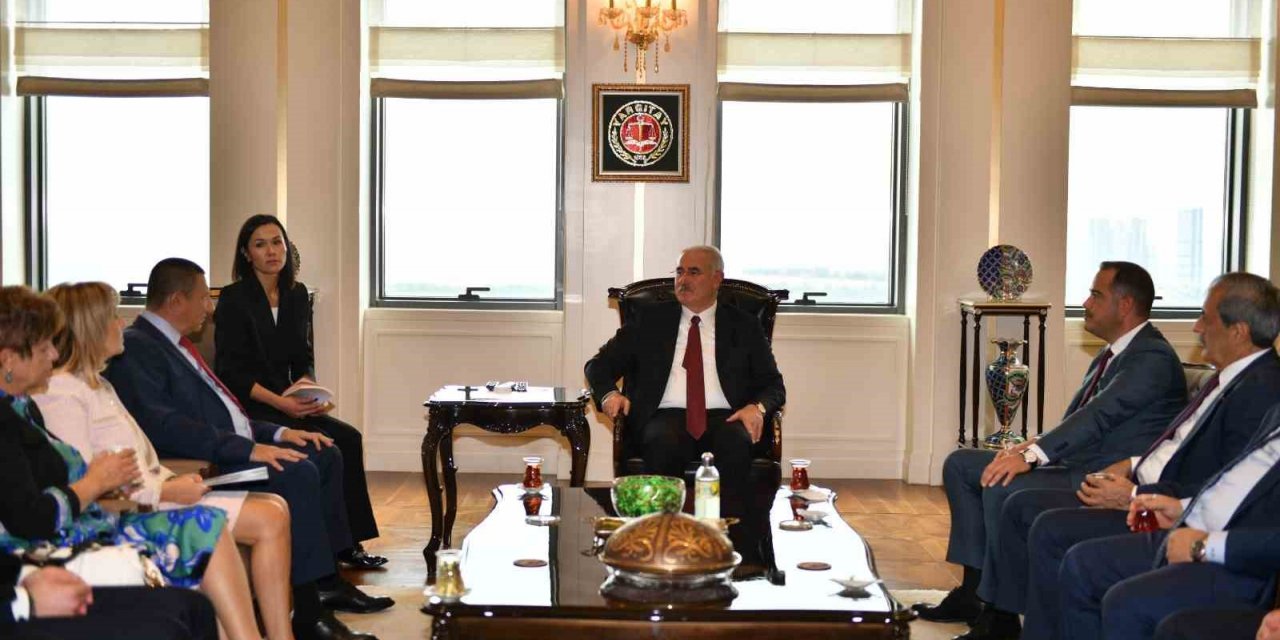 Başkan Akarca, Bulgaristan Cumhuriyeti İçişleri Bakanı Stoyanov’u kabul etti