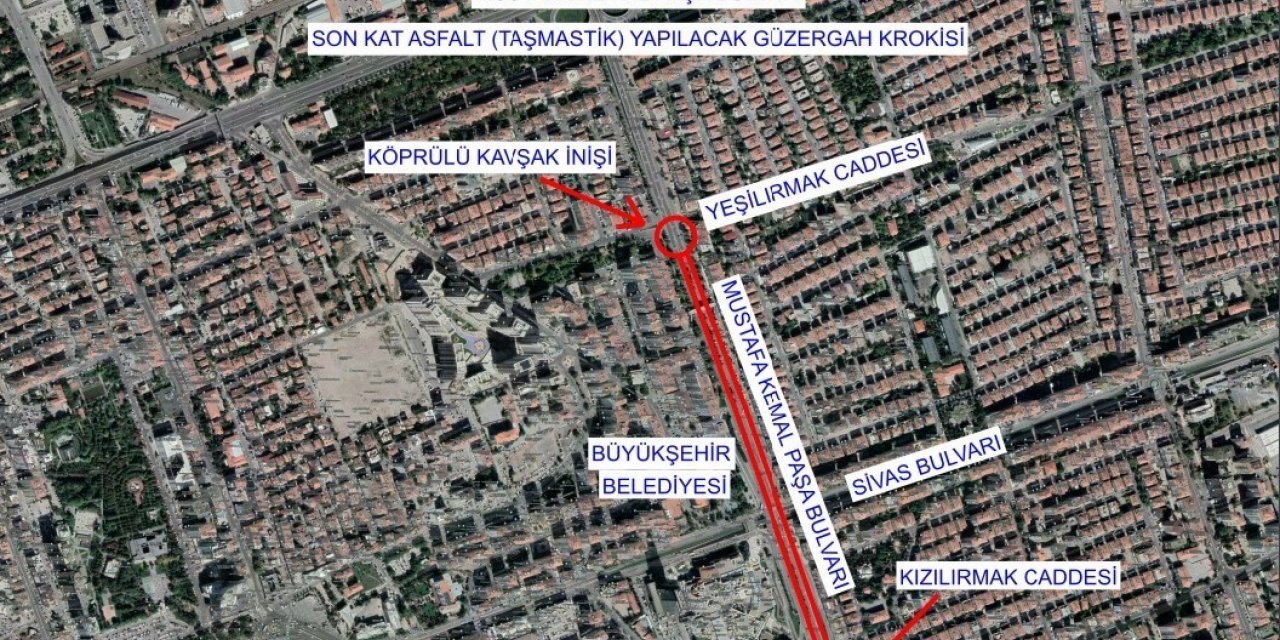 Büyükşehir’den Mustafa Kemal Paşa Bulvarı’nda ’Taş Mastik’ asfalt çalışması